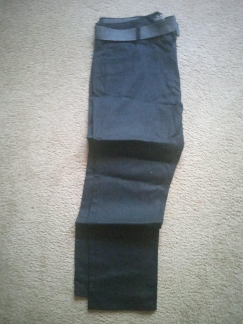 Classic Straight-Leg Black Pants